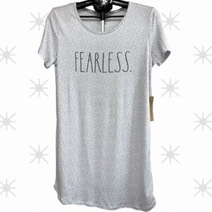 Rae Dunn - 4/$98 - ‘Fearless’ sleepshirt. SZ: Medium. NWT
